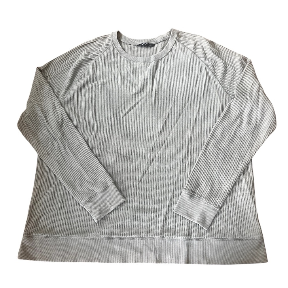 NWOT • Green Long Sleeve Waffle Knit Top
